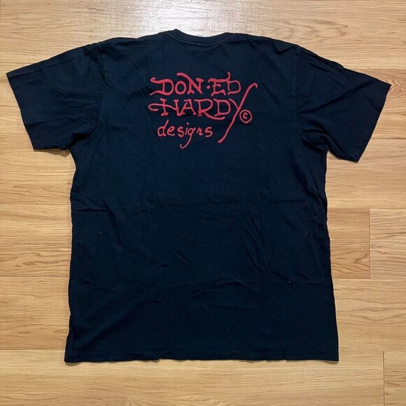 Y2K Ed Hardy by Christian Audigier skull shirt - Picture 2 of 7